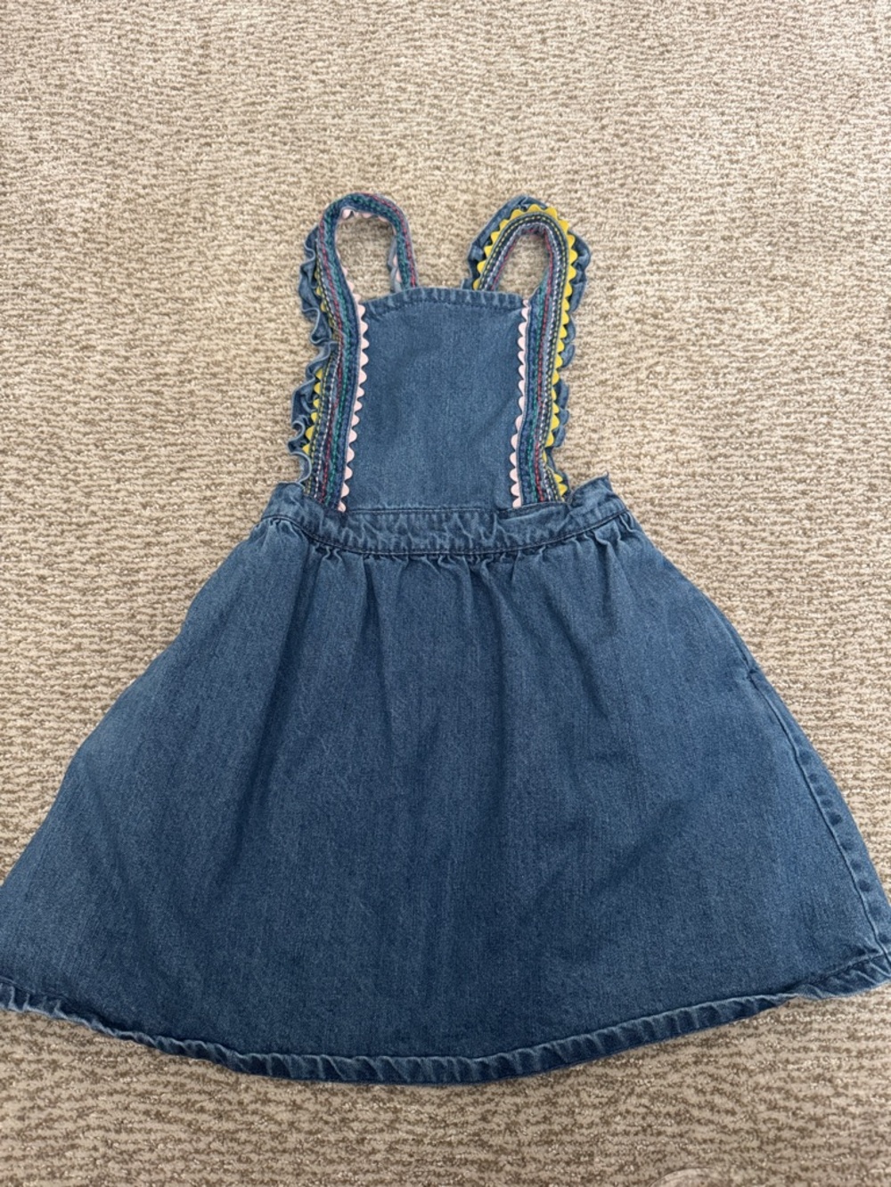 Mini Boden Girl Denim Jumper 7/8